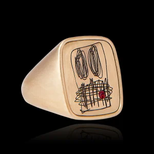 Gold Signet Ring (Anxious Men) - 2020